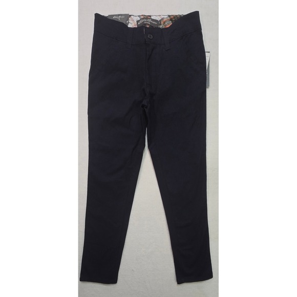 Eddie Bauer School Uniform Navy Stretch Twill Pants Size 7 NWT - Picture 1 of 7